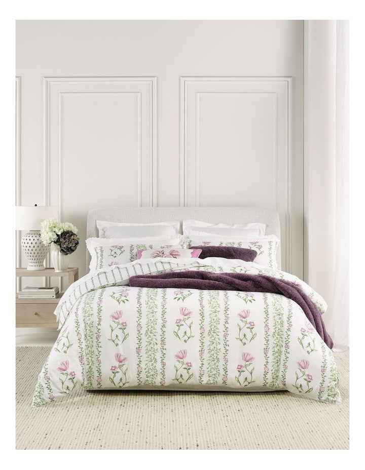 Tulip Cotton Sateen Quilt Cover Set in Pink