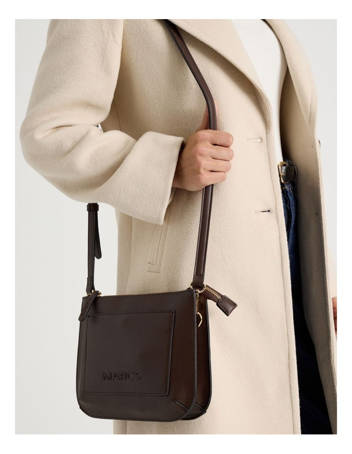 Milan Crossbody Bag in Chocolate