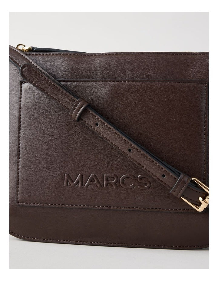 Milan Crossbody Bag in Chocolate