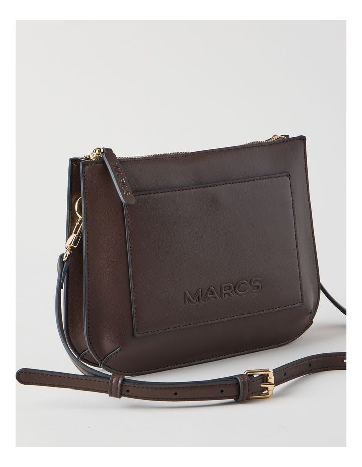 Milan Crossbody Bag in Chocolate