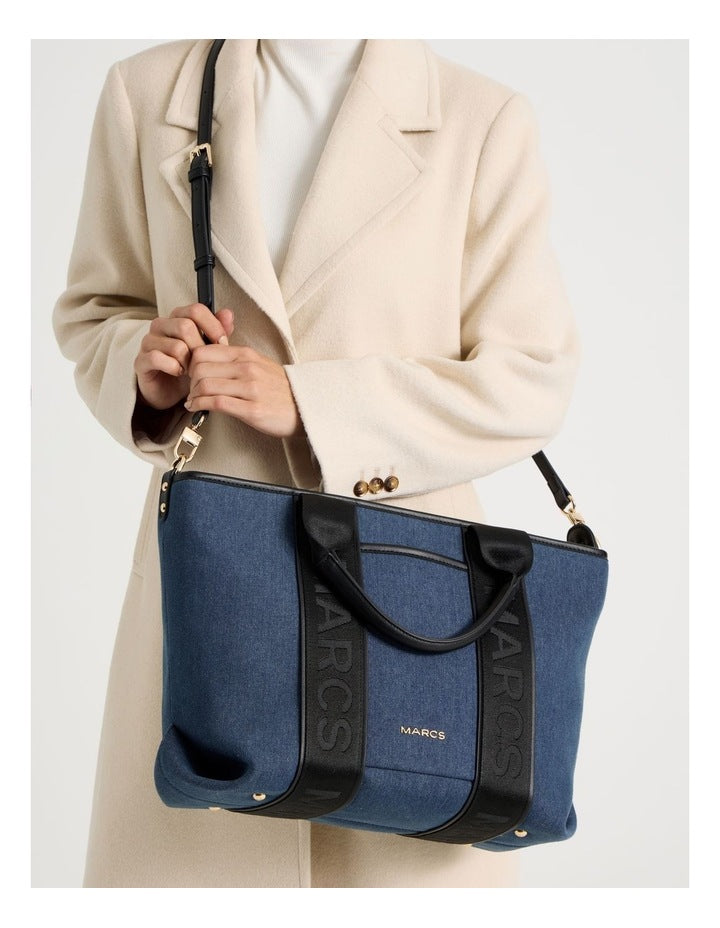 Tote Bag in Denim Combo