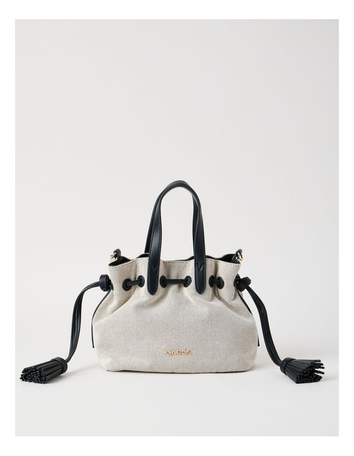 Puglia Crossbody Bag in Black & White