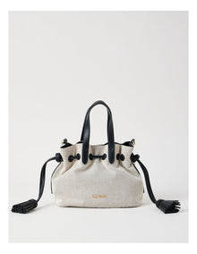 Puglia Crossbody Bag in Black & White