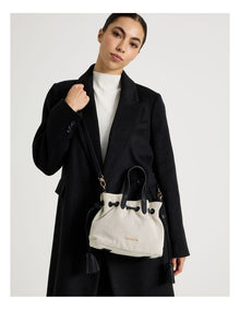 Puglia Crossbody Bag in Black & White