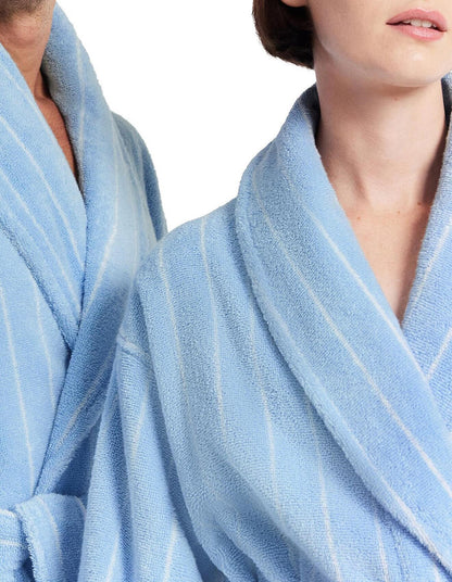 AVEN STRIPE ROBE SMALL/MEDIUM IN SKYLIGHT