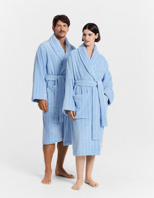 AVEN STRIPE ROBE LARGE/X-LARGE IN SKYLIGHT
