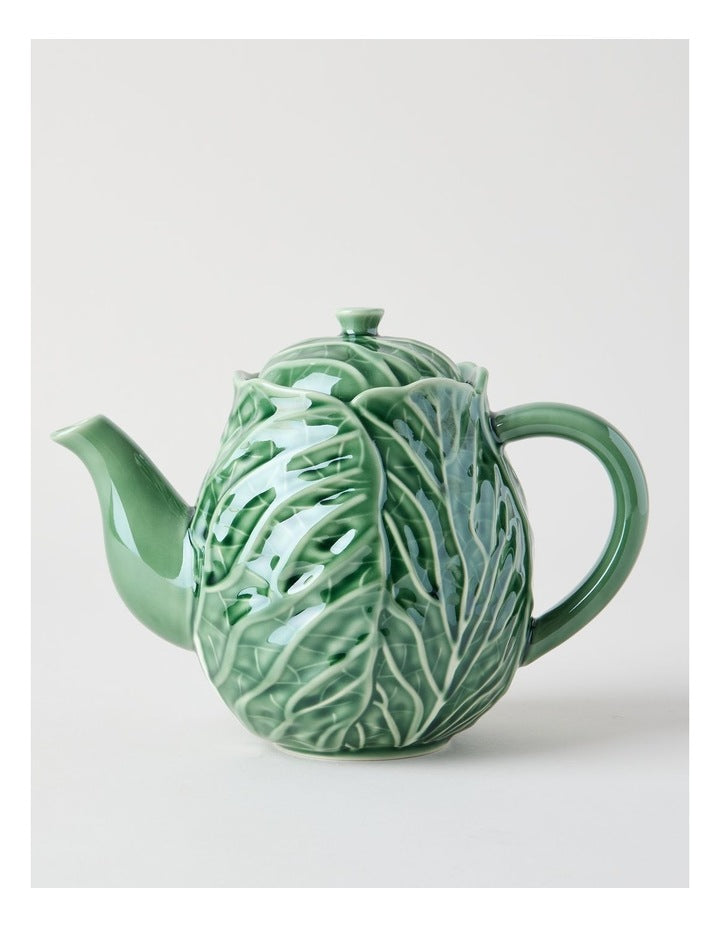 Cabbage Teapot in Green