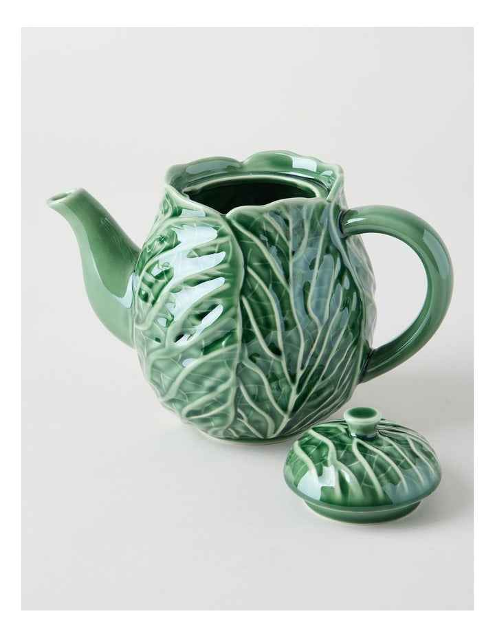 Cabbage Teapot in Green