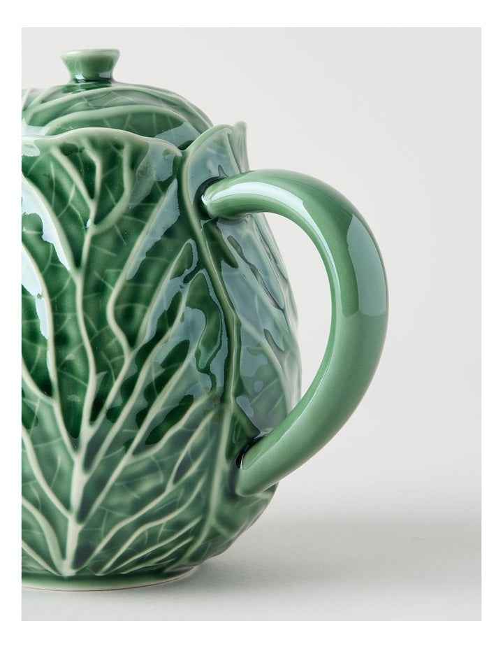 Cabbage Teapot in Green
