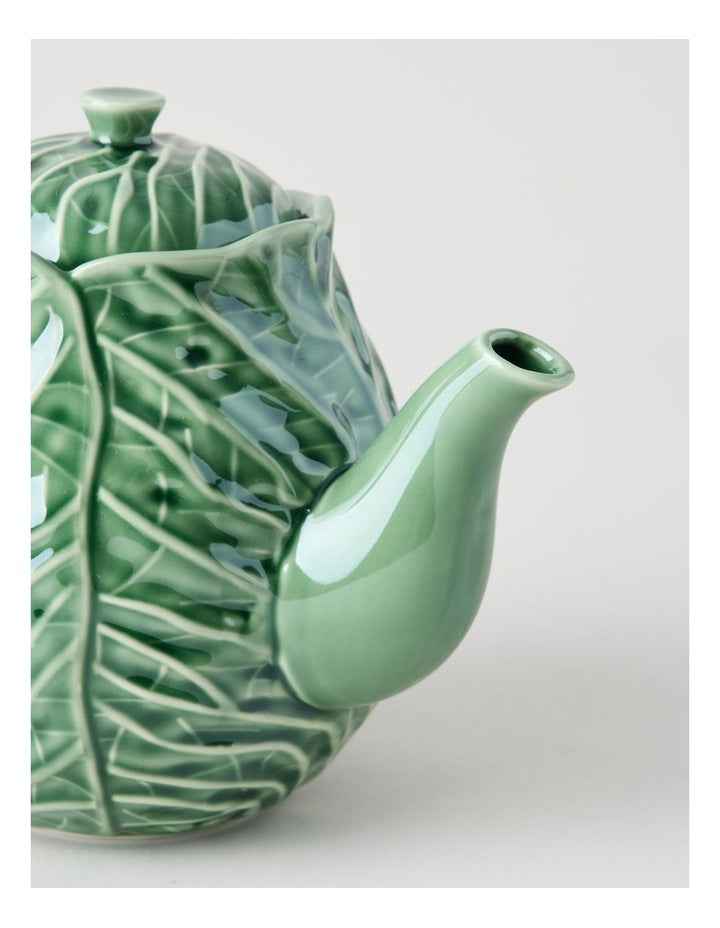 Cabbage Teapot in Green