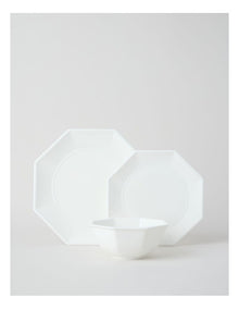 Alice 12pc Dinner Set in White