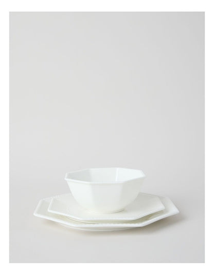 Alice 12pc Dinner Set in White