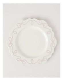 Bow Round Platter Pink