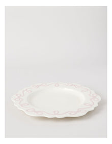 Bow Round Platter Pink