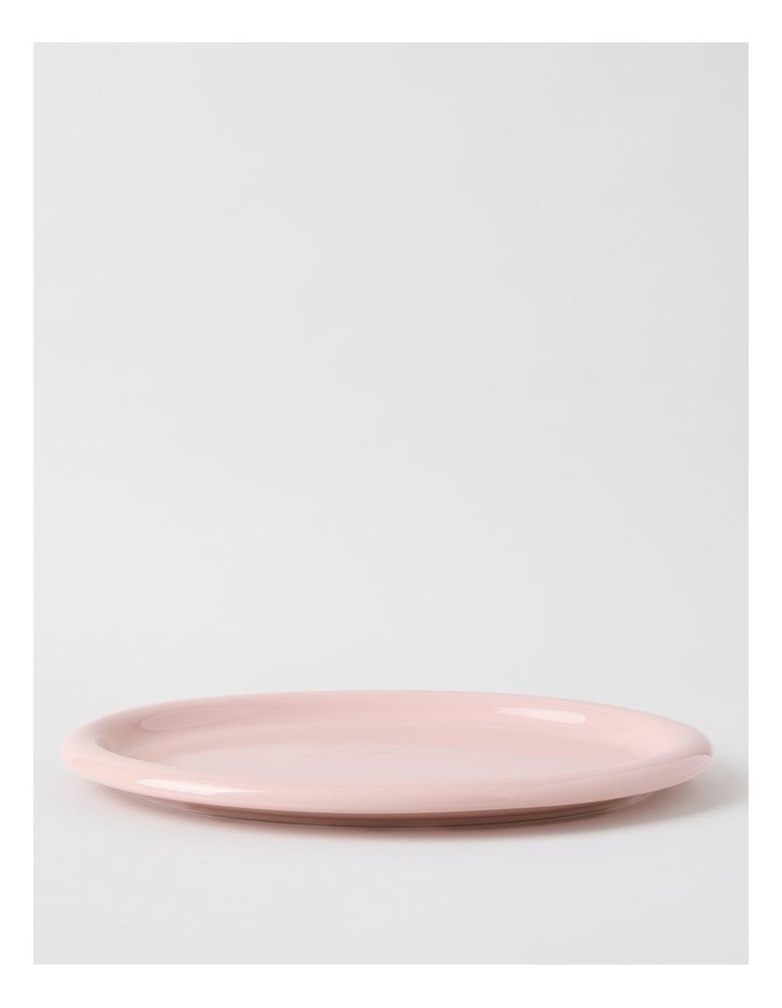 Bubble Oval Platter in Bubblegum