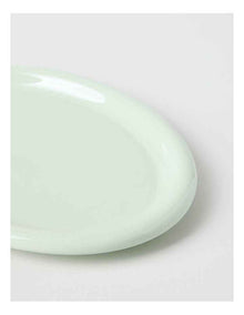 Bubble Oval Platter in Mint Green