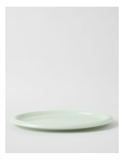Bubble Oval Platter in Mint Green
