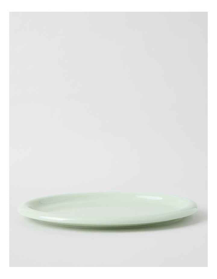 Bubble Oval Platter in Mint Green