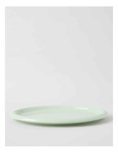 Bubble Oval Platter in Mint Green