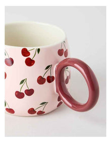 Cherry Coded Mug in Pink
