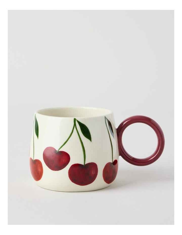 Cherry Coded Mug in Red
