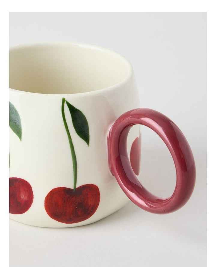Cherry Coded Mug in Red