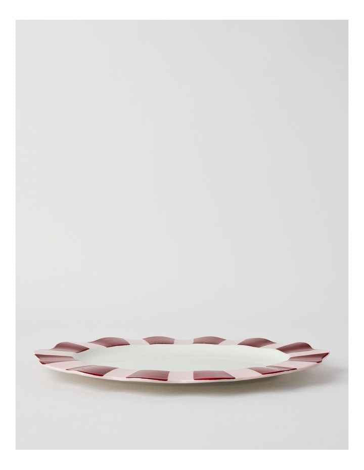 Cherry Coded Oval Striped Platter