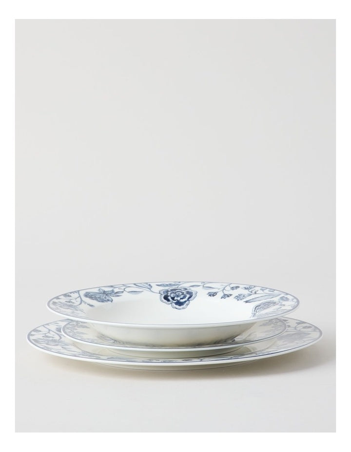 Mazarine 12pc Dinner Set in Blue