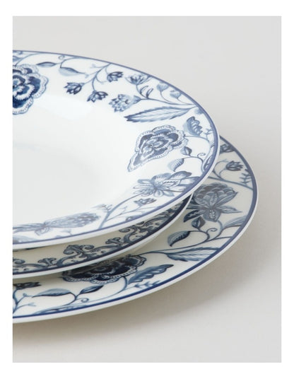 Mazarine 12pc Dinner Set in Blue
