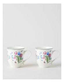 Tulips Mug Set of 2 in Multi