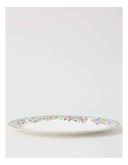 Tulips Oval Platter in Multi