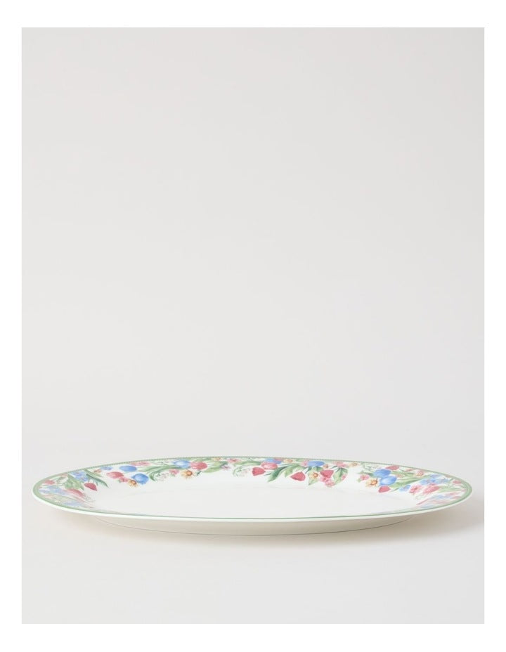 Tulips Oval Platter in Multi