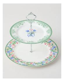 Tulips 2 Tier Cake Stand in Multi