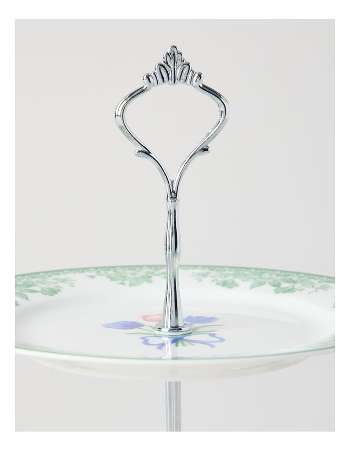 Tulips 2 Tier Cake Stand in Multi