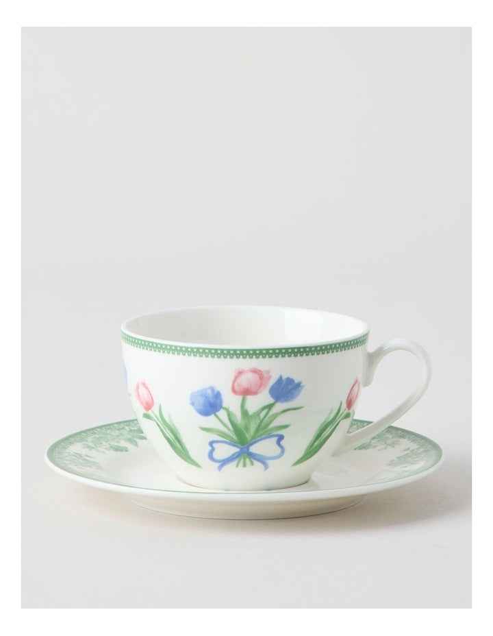 Tulips Cup & Saucer Set in Multi
