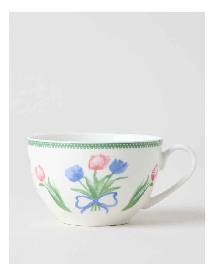 Tulips Cup & Saucer Set in Multi