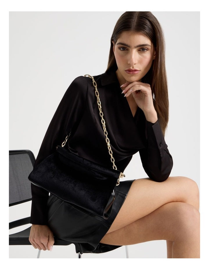 Brielle Shoulder Bag in Black
