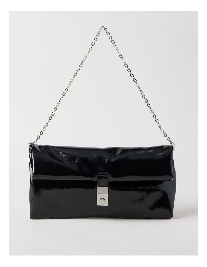 Blossom Clutch Bag in Black
