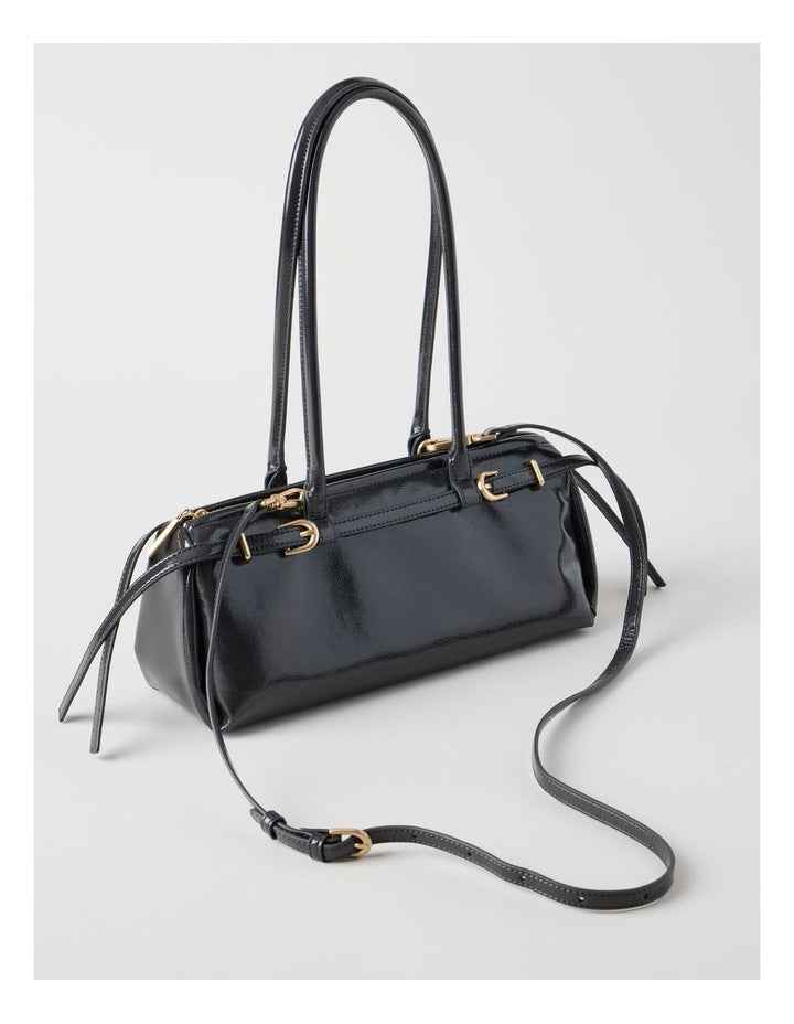 Brianna Shoulder Bag in Gunmetal