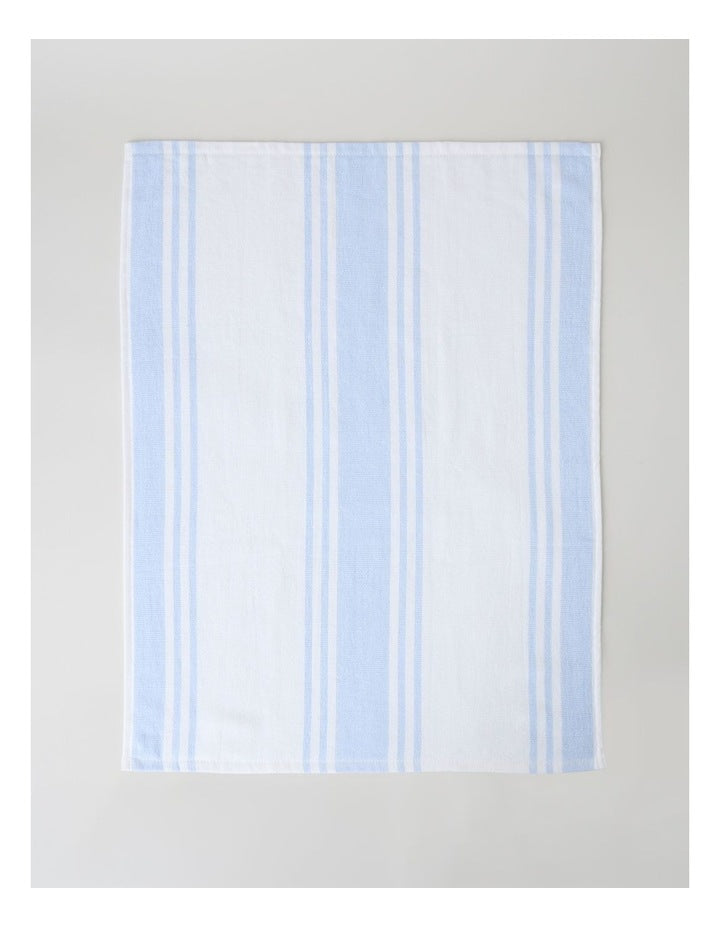 Terry Back Tea Towel Set of 4 in Blue