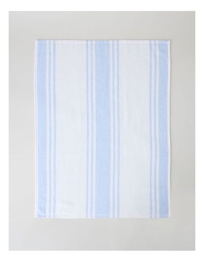 Terry Back Tea Towel Set of 4 in Blue