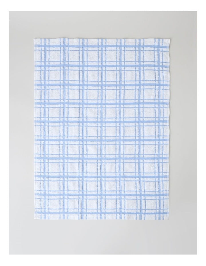 Terry Back Tea Towel Set of 4 in Blue