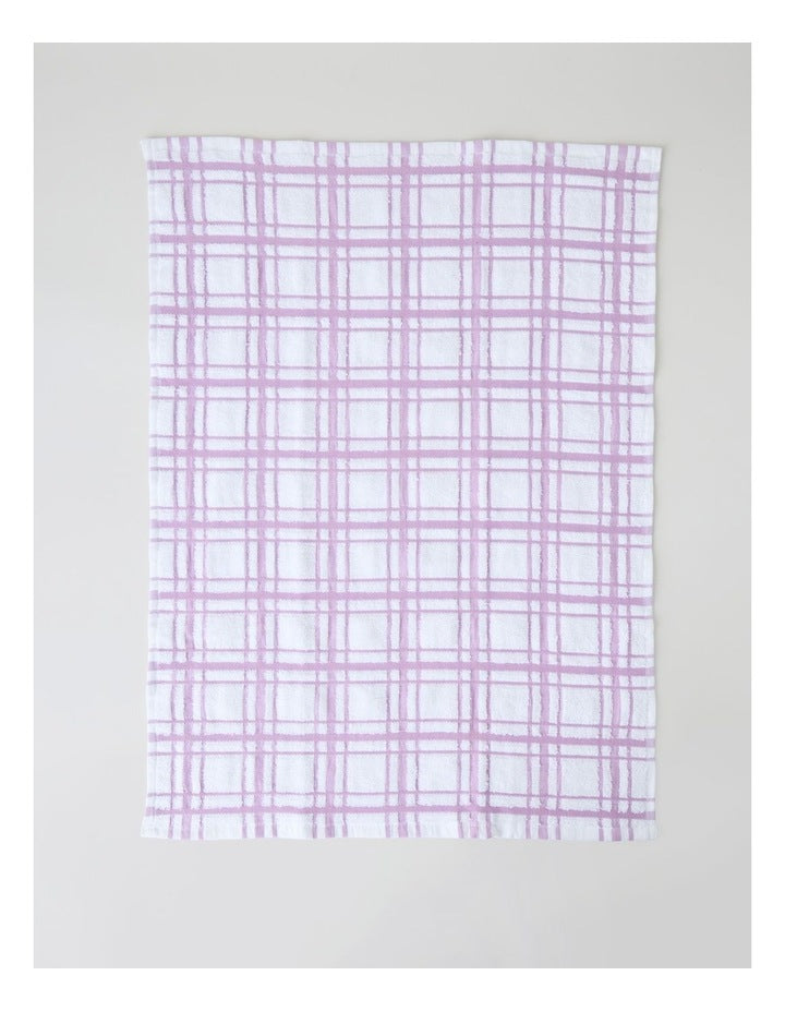 Terry Back Tea Towel Set of 4 Pink