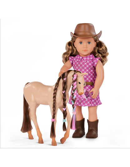 DOLL WITH PET FOAL - CALLIE