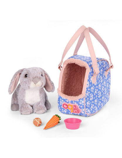 PET CARRIER WITH BUNNY & ACCESSORIES