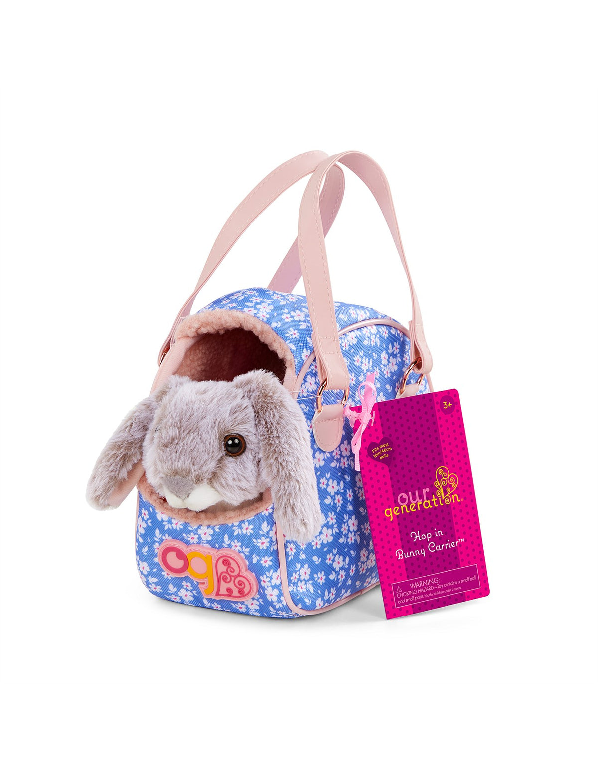 PET CARRIER WITH BUNNY & ACCESSORIES