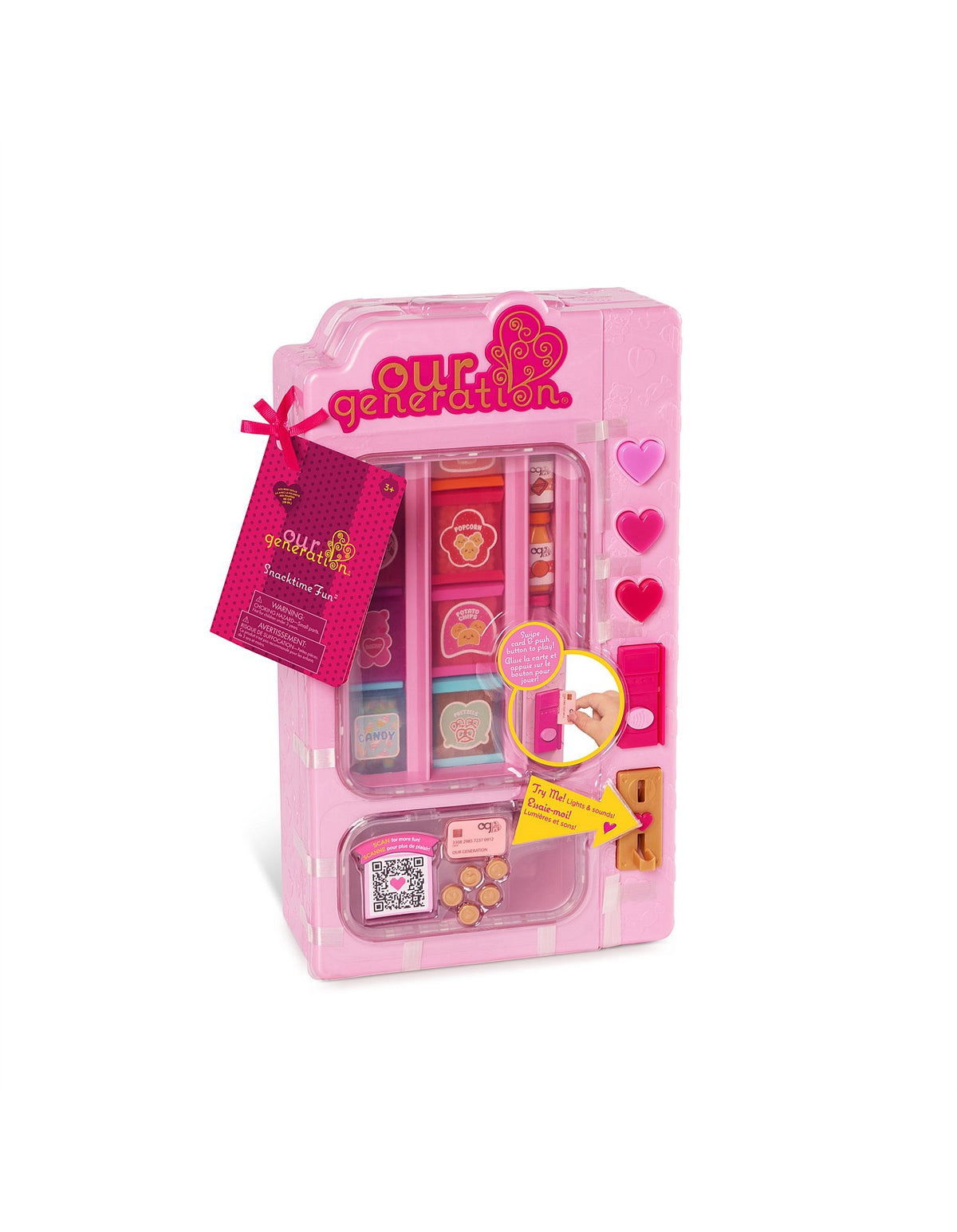 VENDING MACHINE WITH ACCESSORIES