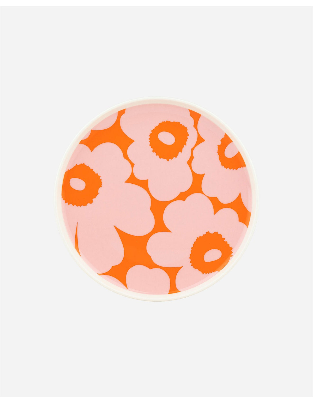 Oiva Unikko Plate Pink/ Orange 20cm