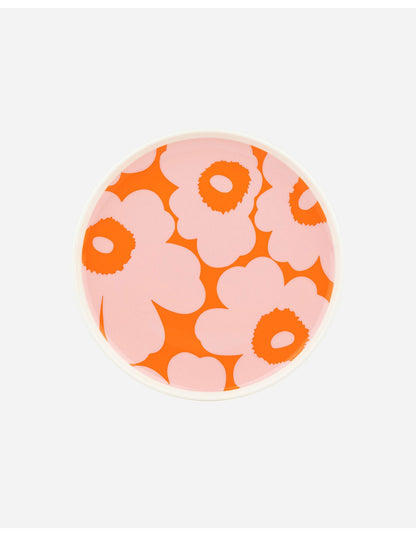 Oiva Unikko Plate Pink/ Orange 20cm