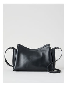 Gracie Leather Crossbody Bag in Black